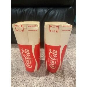 Coca-Cola Coke Paper Cup Sleeves Vintage Collectible Restaurant Advertising
